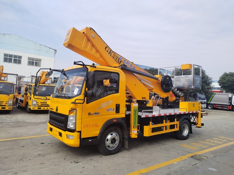 豪沃33米蓝牌高空作业车